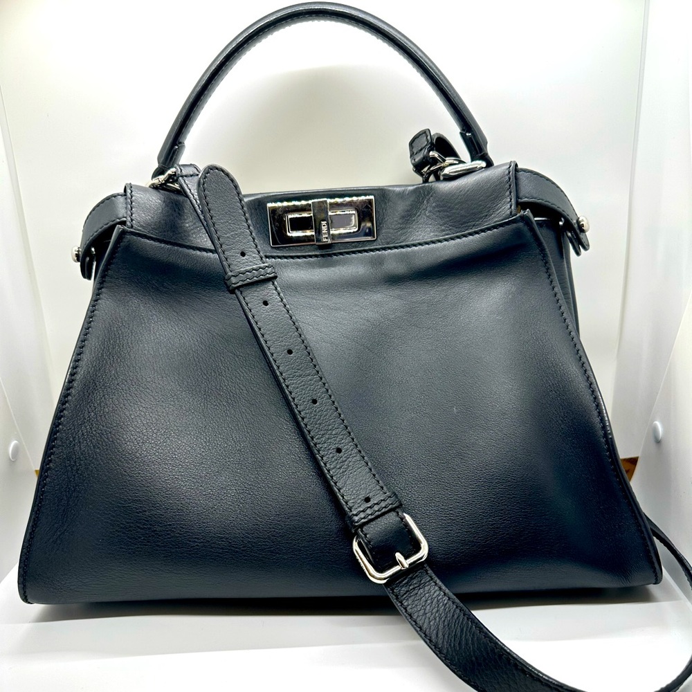 Fendi Vitello Seta Python Crocodile Monster Eyes … - image 1